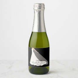 Elegant Wedding Dress Bridal Shower Black Mini