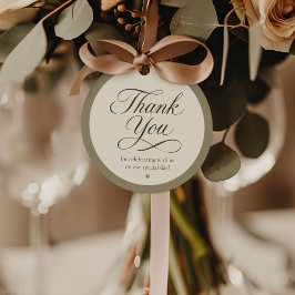 Elegant Wedding Favor Thank You Gift Tag Gåvor Etiketter