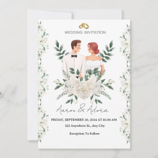 Elegant Wedding Invitation – A Modern Touch for Yo Inbjudningar