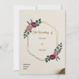 Elegant Wedding Invitation Card Inbjudningar