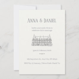 Elegant Wedding Invitation Card  Inbjudningar