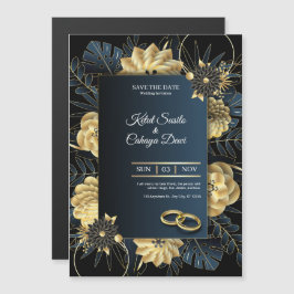 Elegant Wedding Invitation Card Magnetisk Inbjudningskort