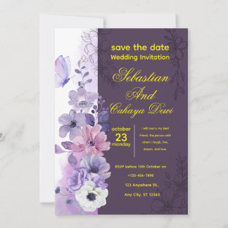 Elegant Wedding Invitation – Classic & Romantic Ce Inbjudningar