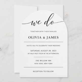 Elegant wedding invitation for you inbjudningar