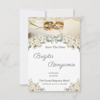 Elegant Wedding Invitation Inbjudningar
