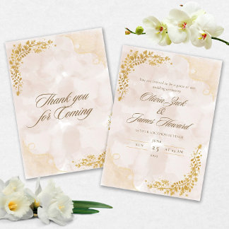 Elegant Wedding invitation Inbjudningar