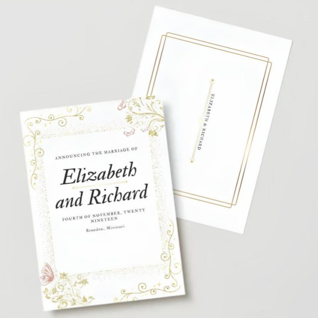 Elegant Wedding Invitation Inbjudningar (Skapare uppladdad)