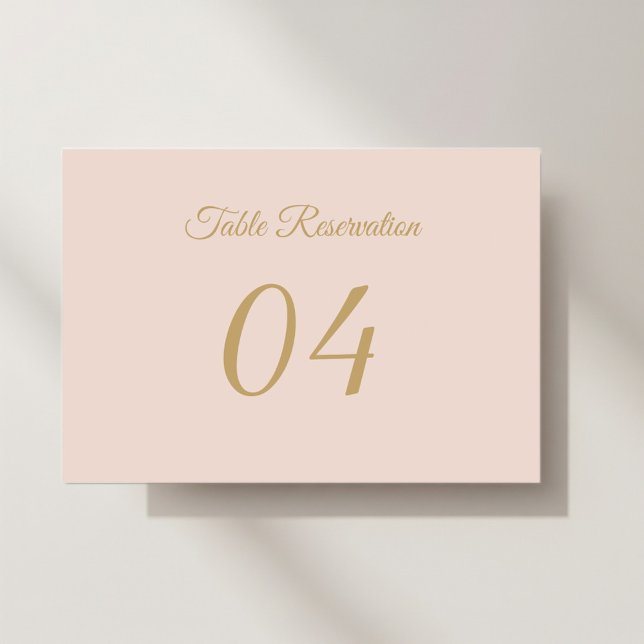 Elegant  wedding placeholder bordsnummer (Skapare uppladdad)