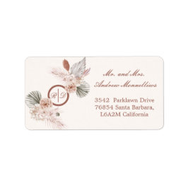 Elegant Wedding Return Address Label Adressetikett