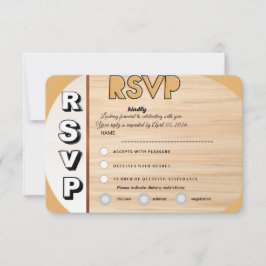 Elegant Wedding RSVP Card | Customizable Reply OSA Kort