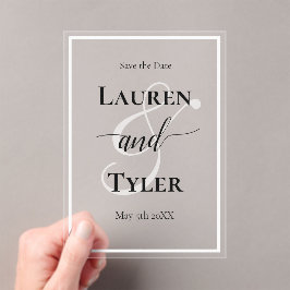 Elegant Wedding Save the Date - Monogram Template