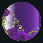 Elegant Wedding Stickers for Your Special Day Runt Klistermärke<br><div class="desc">Charming stickers to add elegance and joy to your wedding celebration.</div>