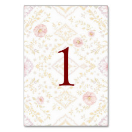 Elegant weeding table number bordsnummer