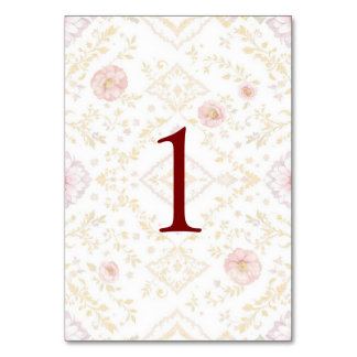Elegant weeding table number bordsnummer