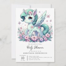 Elegant Whimsique Unicorn Baby Shower