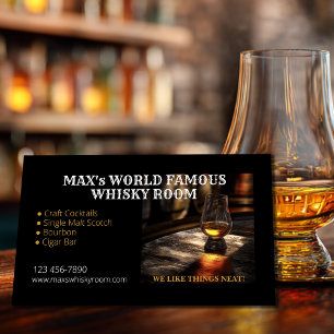 Elegant Whisky Room Visitkort