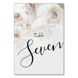 Elegant White and Lila Orchids | BRÖLLOP Bordsnummer