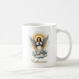 Elegant White Angel Religiösa Christian Kaffemugg