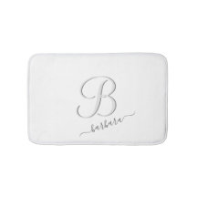 Elegant White Anpassningsbar Monogram Namn