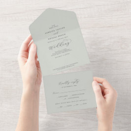 Elegant White Blommigt Coordinate Sage Mint Bröllo