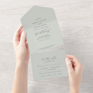 Elegant White Blommigt Coordinate Sage Mint Bröllo
