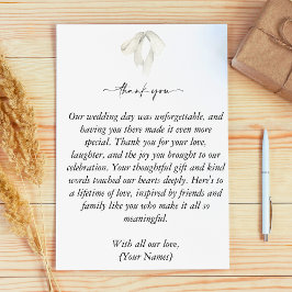 Elegant White Bow Gifter sig Bröllop Tack Kort