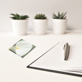 Elegant White Calla Lily Blommigt Post-it Block