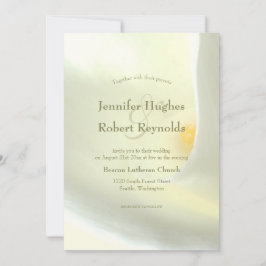 Elegant White Calla Lily-bröllopsinbjudan Inbjudningar