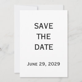 Elegant White Gay Wedding Save The Date Card Inbjudningar