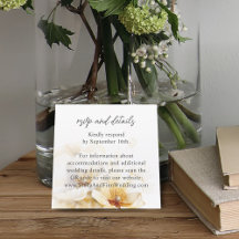 Elegant White Guld Flowers QR Code OSA Bröllop