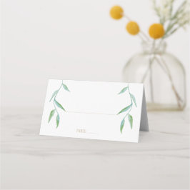 Elegant White Guld Löv Bröllop Placeringskort