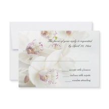 Elegant White & Lila Orchids Bröllop
