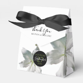 Elegant White Lilies Bröllop Presentaskar