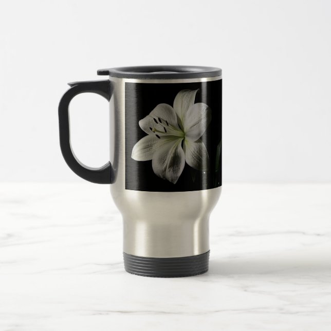 Elegant White Lily Resemugg (Vänster)