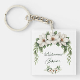 Elegant White Magnolia Winter Wedding Gräs Träd