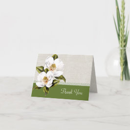 Elegant White Magnolias Bröllop Tack