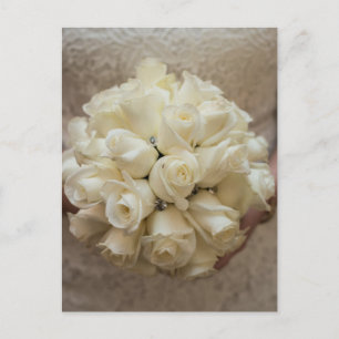 Elegant White Möhippa Bouquet Vykort