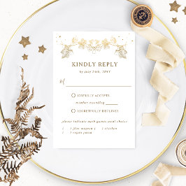 Elegant White och Guld Celestial OSA med Måltider