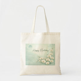 Elegant White Orchid Birthday  Tygkasse
