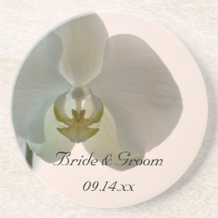 Elegant White Orchids Bröllop Underlägg