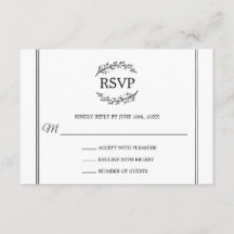 Elegant White OSA Fransk Stil Grenar Monogram