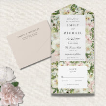Elegant White Peony Garden Wedding