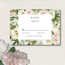 Elegant White  Peony Garden Wedding