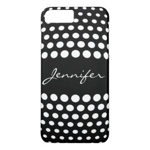 Elegant White Polka dots Mönster