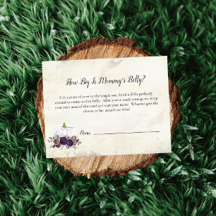 Elegant White Pumpkin Mamma Belly Storlek Game Inbjudningar