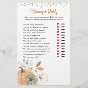 Elegant White Pumpkin Mamma eller Pappa Games