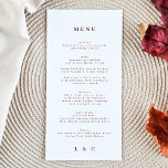 Elegant White Red Plum Burgundy Bröllop Meny<br><div class="desc">slimmad meny som matchar samlingen *om du vill ha fler pappra alternativ kan den här designen överföras till ett slimmat program *eller kontakta mig om du vill ha mer hjälp</div>
