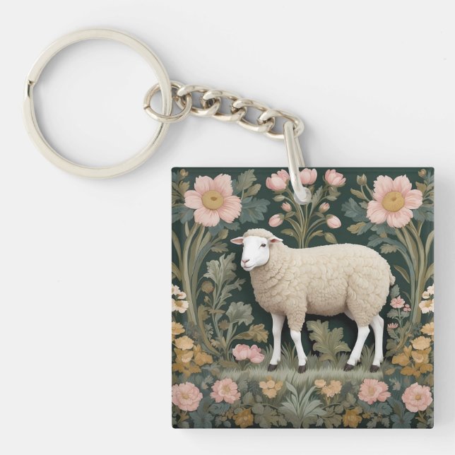 Elegant White Sheep William Morris Inspired (Framsidan)