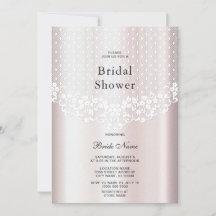 Elegant White Snöre Blommigt Möhippa