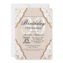 Elegant White Snöre på Burlap Jute